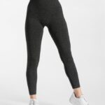 Clothing TEVEO Timeless Scrunch Leggings Dark gray Women 2HL08D87