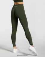 Clothing TEVEO Timeless Scrunch Leggings Khaki Women 2HL08D91 - Image 2