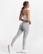 Clothing TEVEO Timeless Scrunch Leggings Light gray Women 2HL08D90 - Image 5
