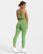 Clothing TEVEO Timeless Scrunch Leggings Olive Women 2HL08D92 - Image 5