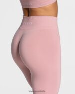 Clothing TEVEO Timeless Scrunch Leggings Pink Women 2HL08D94 - Image 4