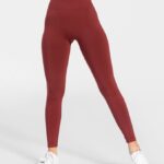 Clothing TEVEO Timeless Scrunch Leggings Wine red Women 2HL08D101