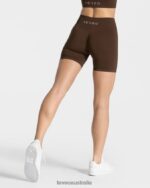 Clothing TEVEO Timeless Scrunch Short Dark brown Women 2HL08D214 - Image 2