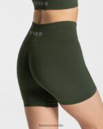 Clothing TEVEO Timeless Scrunch Short Khaki Women 2HL08D218 - Image 4