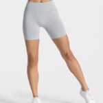 Clothing TEVEO Timeless Scrunch Short Light Gray Women 2HL08D217