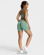 Clothing TEVEO Timeless Scrunch Short Sage Women 2HL08D222 - Image 3