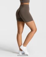Clothing TEVEO Timeless Scrunch Short Taupe Women 2HL08D226 - Image 2