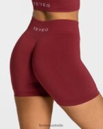 Clothing TEVEO Timeless Scrunch Short Wine red Women 2HL08D228 - Image 4