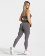 Clothing TEVEO V-Shape Leggings Graphite Women 2HL08D105 - Image 5
