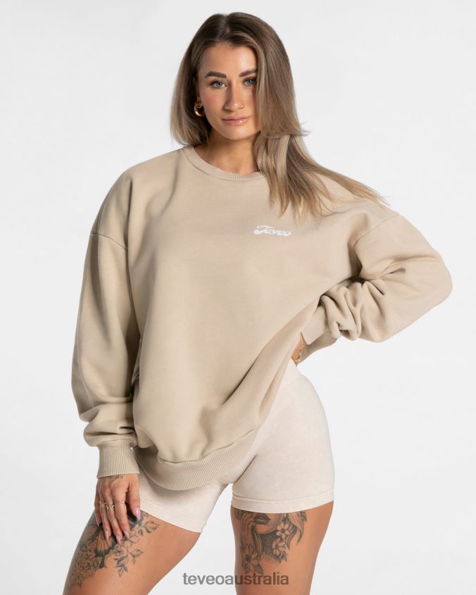 Clothing TEVEO Acid Oversized Sweater Sand Women 2HL08D4