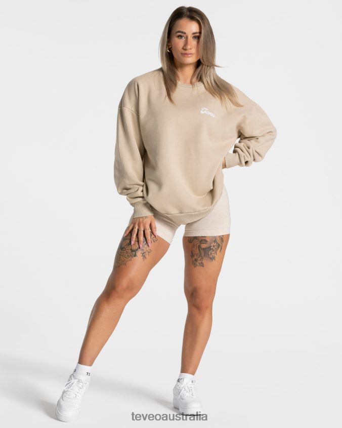 Clothing TEVEO Acid Oversized Sweater Sand Women 2HL08D4