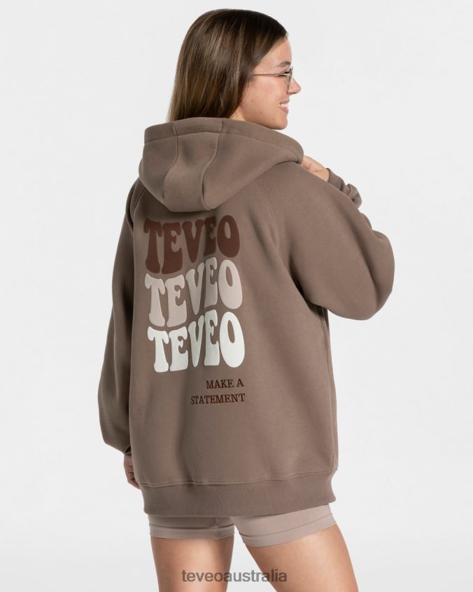 Clothing TEVEO Candy Oversized Jacket Mocha Women 2HL08D11