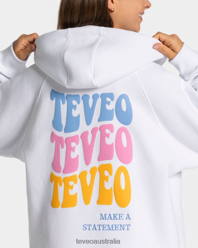 Clothing TEVEO Candy Oversized Jacket White Women 2HL08D18