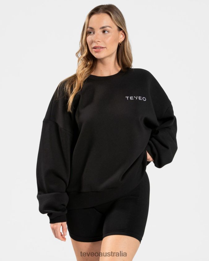 Clothing TEVEO Signature Oversized Sweater Black Women 2HL08D16