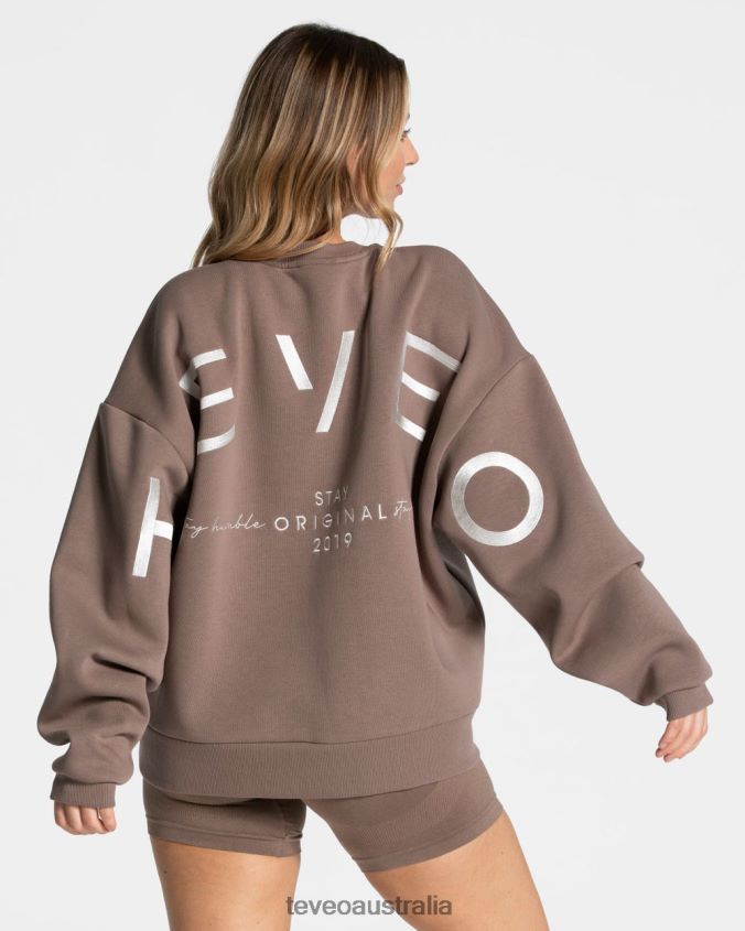 Clothing TEVEO Signature Oversized Sweater Mocha Women 2HL08D14