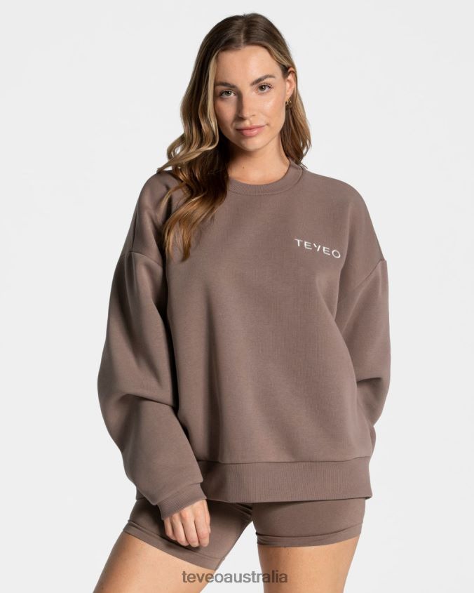 Clothing TEVEO Signature Oversized Sweater Mocha Women 2HL08D14