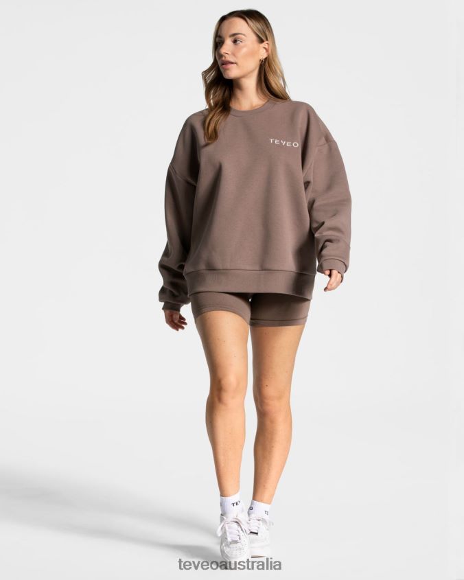 Clothing TEVEO Signature Oversized Sweater Mocha Women 2HL08D14