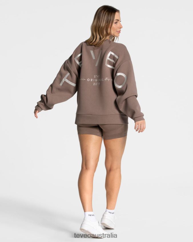 Clothing TEVEO Signature Oversized Sweater Mocha Women 2HL08D14