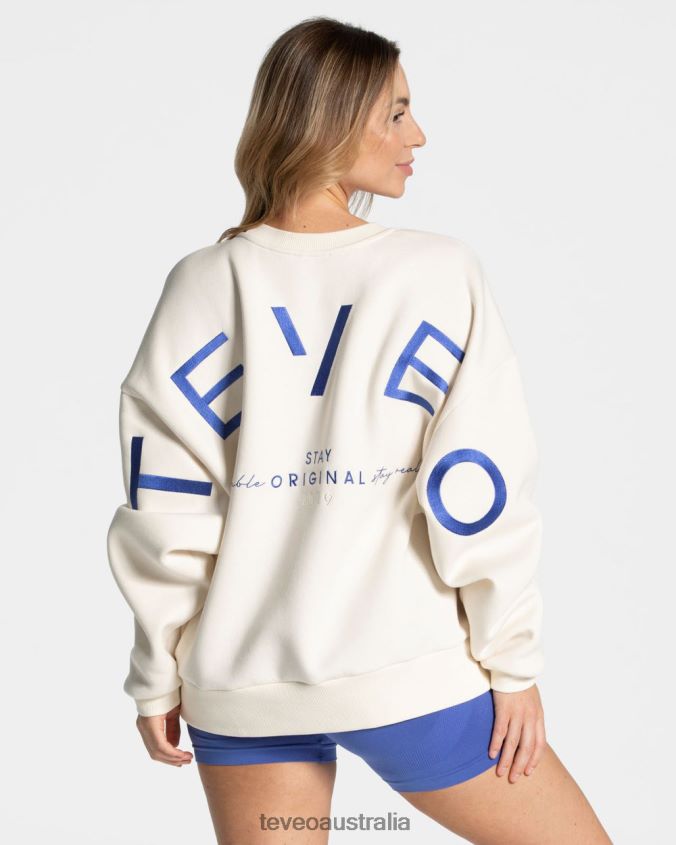 Clothing TEVEO Signature Oversized Sweater Off White Women 2HL08D15