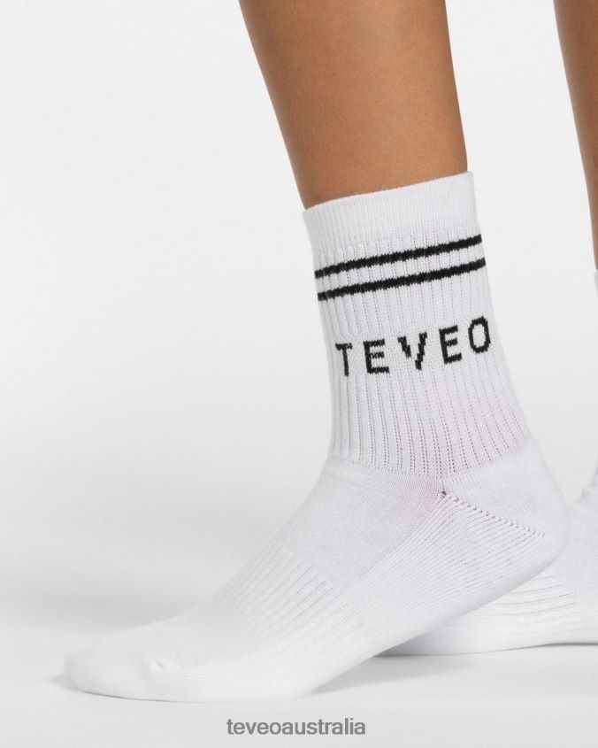 Clothing TEVEO Crew Socks (2pcs) White Women 2HL08D275