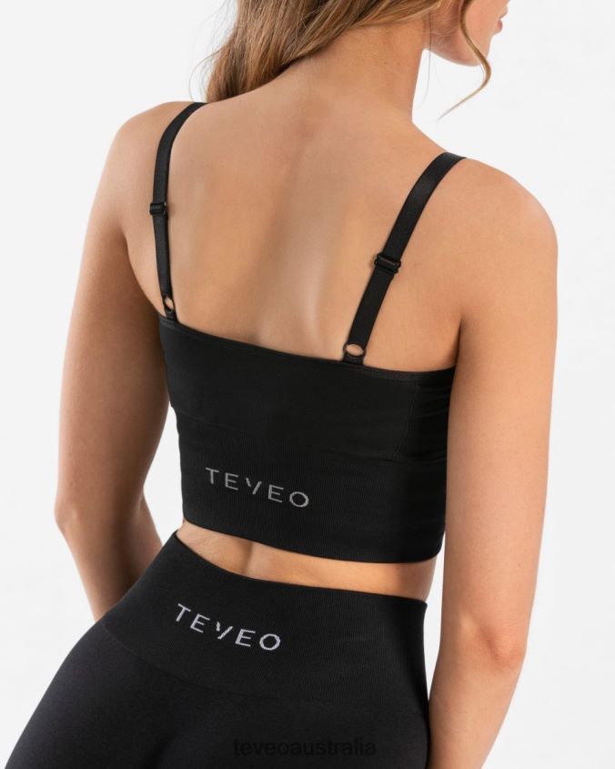 Clothing TEVEO Essential V-Top Black Women 2HL08D386