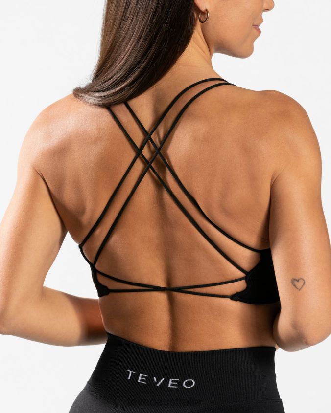 Clothing TEVEO Everyday Backless Top Black Women 2HL08D428