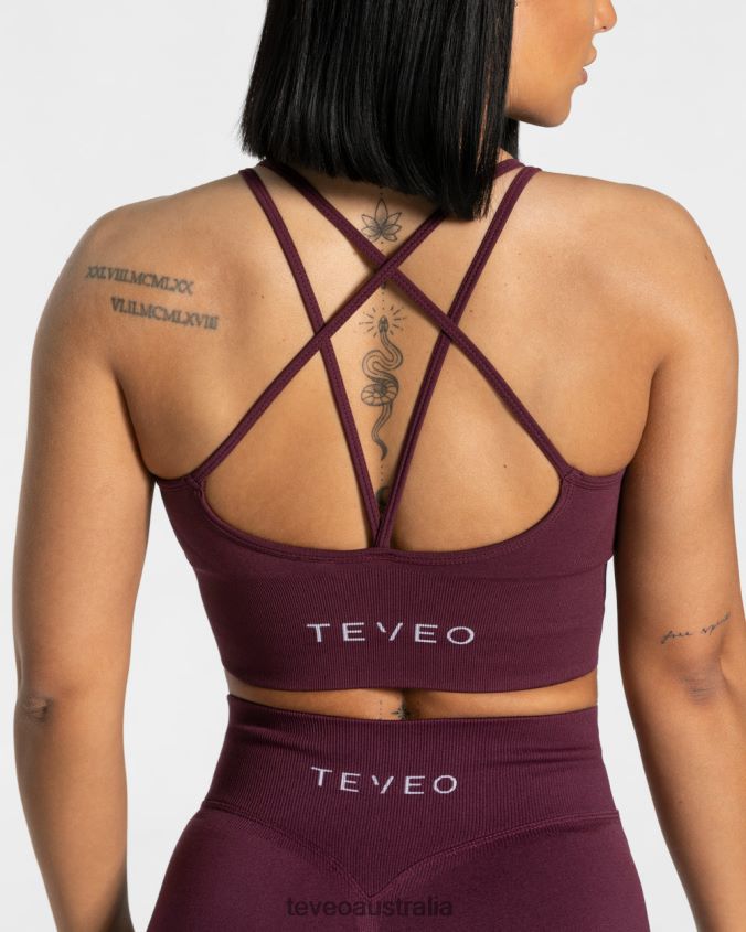 Clothing TEVEO Statement bra Plum Women 2HL08D328