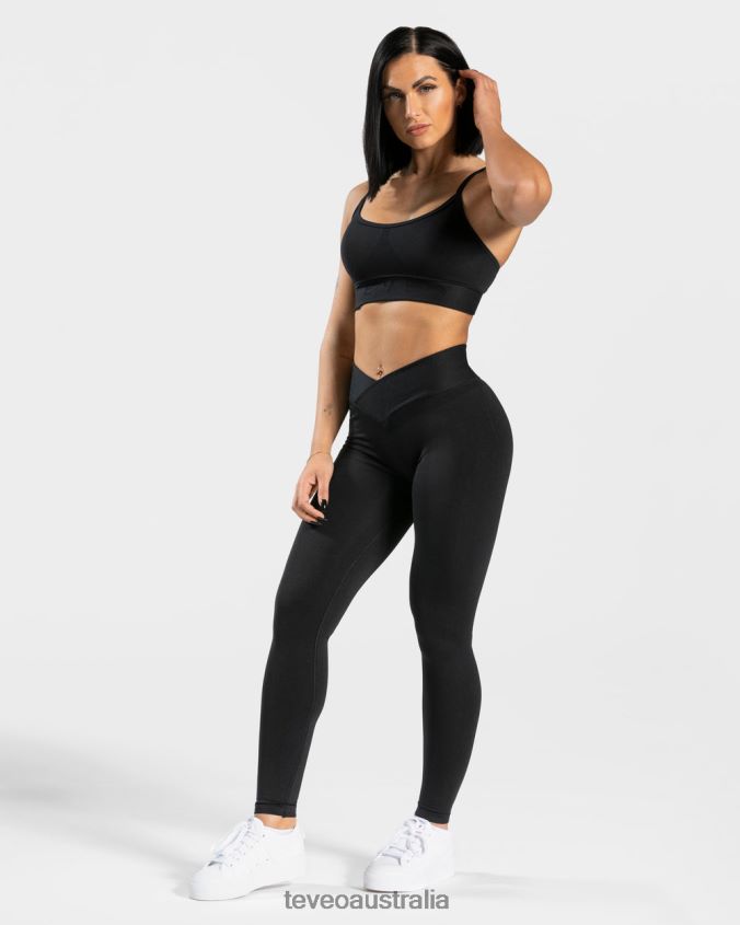 Clothing TEVEO V-Shape Bh Black Women 2HL08D363