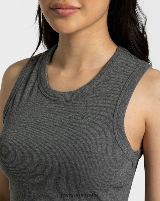 Clothing TEVEO Lounge Crop Top Dark gray Women 2HL08D452