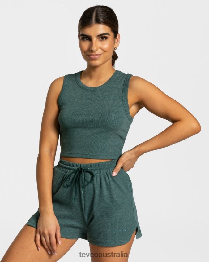 Clothing TEVEO Lounge Crop Top Dark green Women 2HL08D453