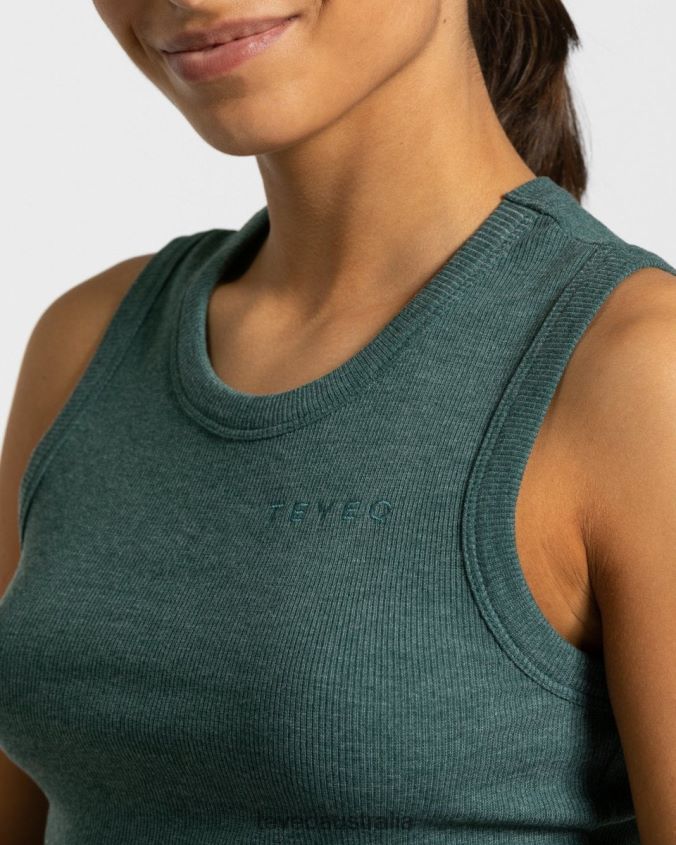 Clothing TEVEO Lounge Crop Top Dark green Women 2HL08D453