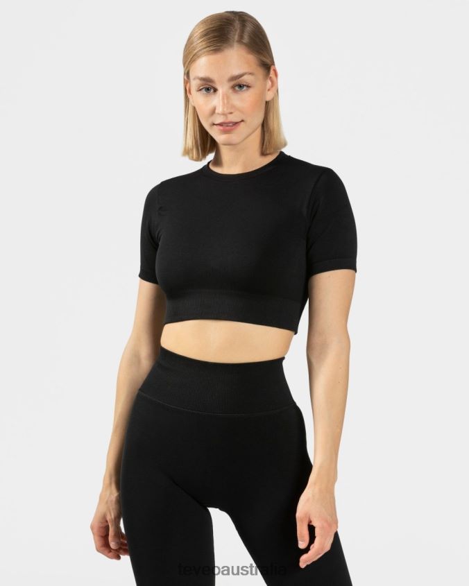 Clothing TEVEO Sensation Crop Top Black Women 2HL08D445