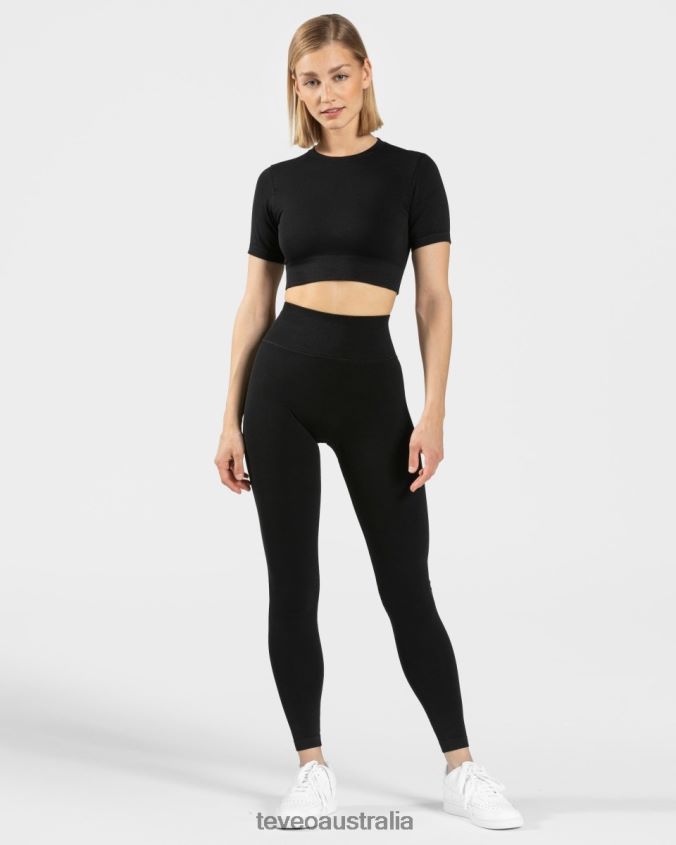 Clothing TEVEO Sensation Crop Top Black Women 2HL08D445