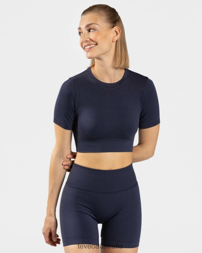 Clothing TEVEO Sensation Crop Top Dark blue Women 2HL08D442