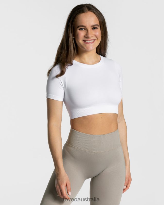 Clothing TEVEO Sensation Crop Top White Women 2HL08D449