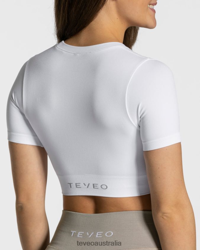 Clothing TEVEO Sensation Crop Top White Women 2HL08D449