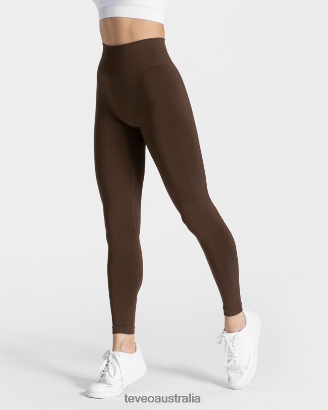 Clothing TEVEO Classy Leggings Dark Brown Women 2HL08D74