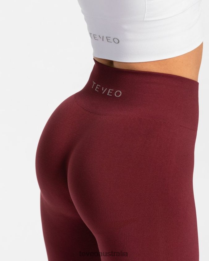 Clothing TEVEO Classy Leggings Wine red Women 2HL08D84