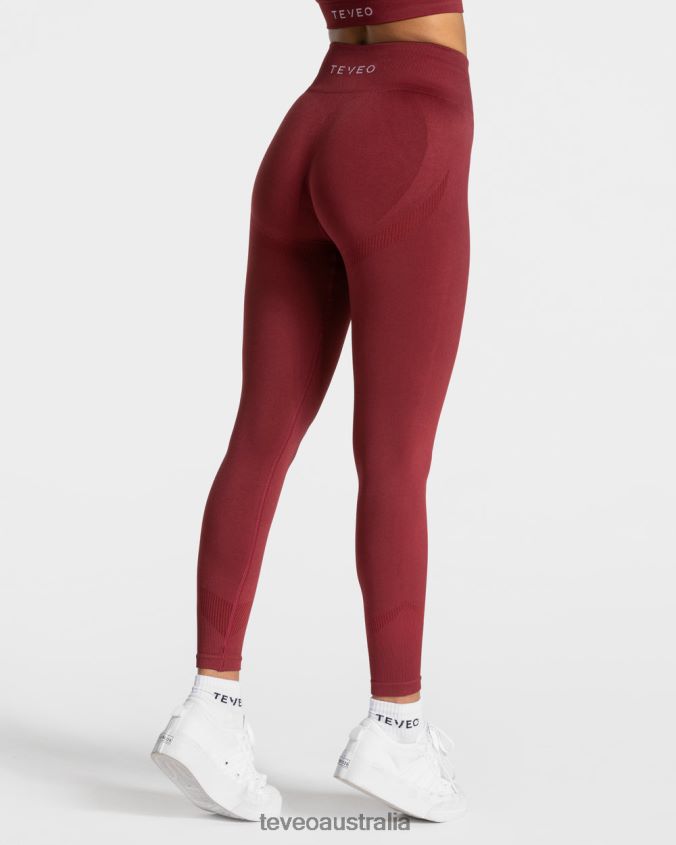 Clothing TEVEO Elevate Leggings Wine red Women 2HL08D55