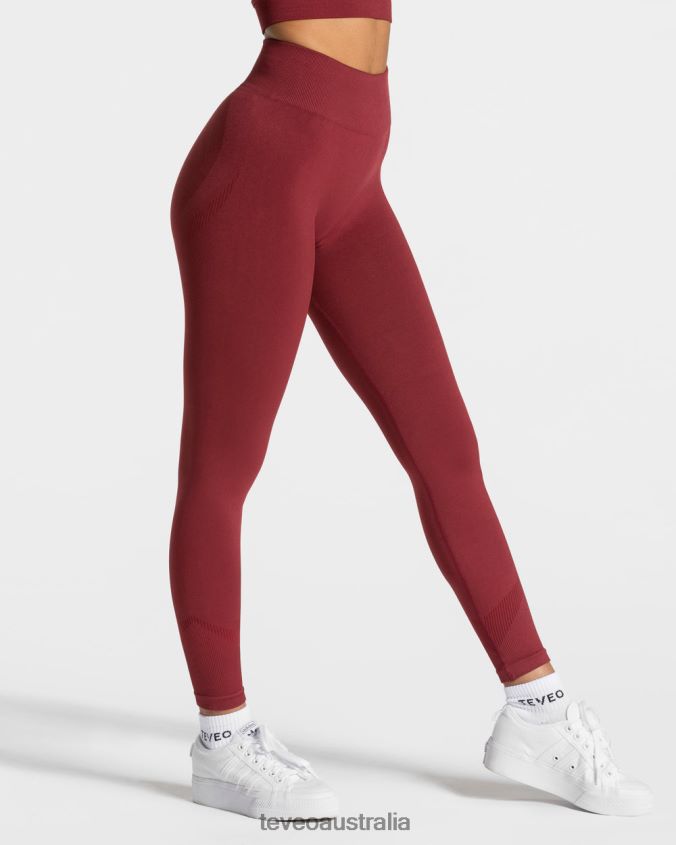 Clothing TEVEO Elevate Leggings Wine red Women 2HL08D55