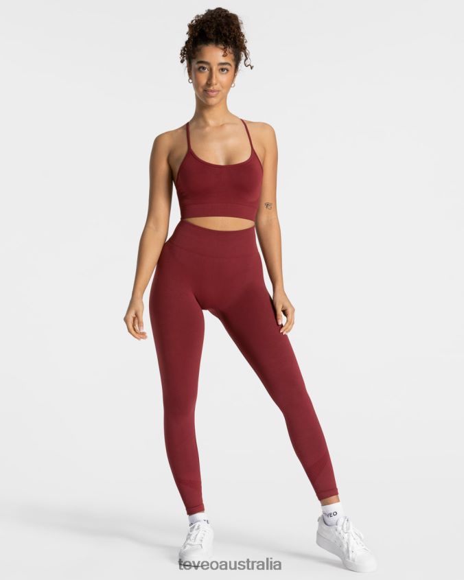 Clothing TEVEO Elevate Leggings Wine red Women 2HL08D55