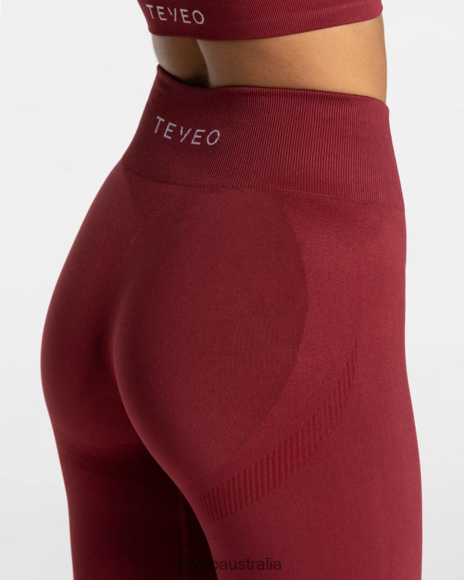 Clothing TEVEO Elevate Leggings Wine red Women 2HL08D55