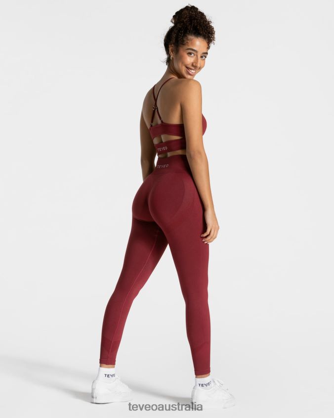 Clothing TEVEO Elevate Leggings Wine red Women 2HL08D55