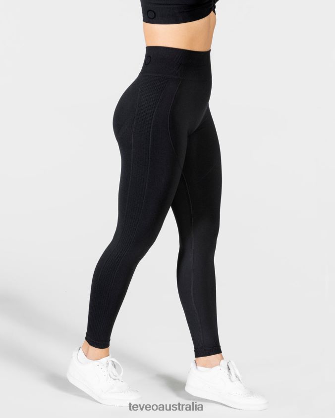 Clothing TEVEO Focus Scrunch Leggings Black Women 2HL08D122