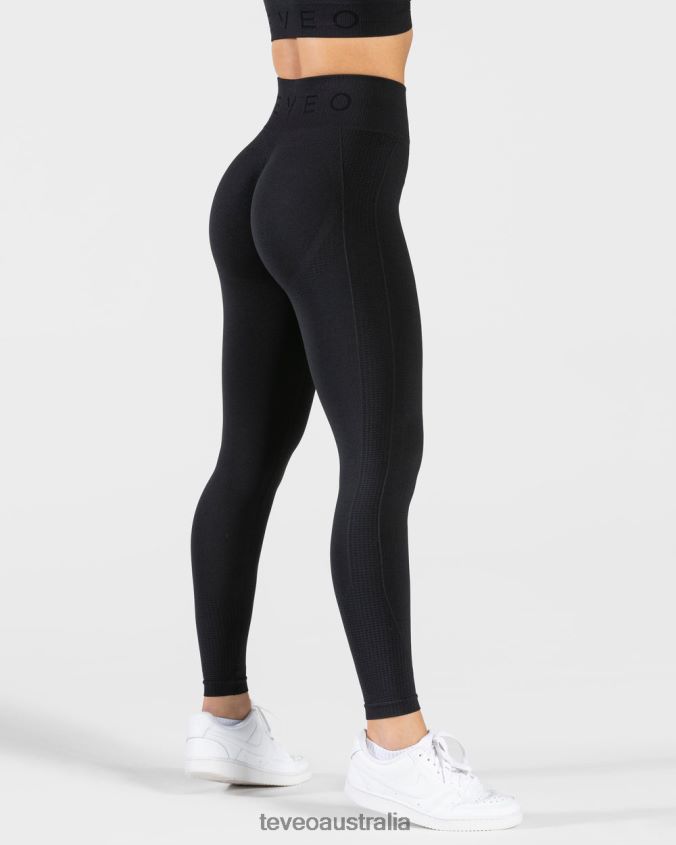 Clothing TEVEO Focus Scrunch Leggings Black Women 2HL08D122