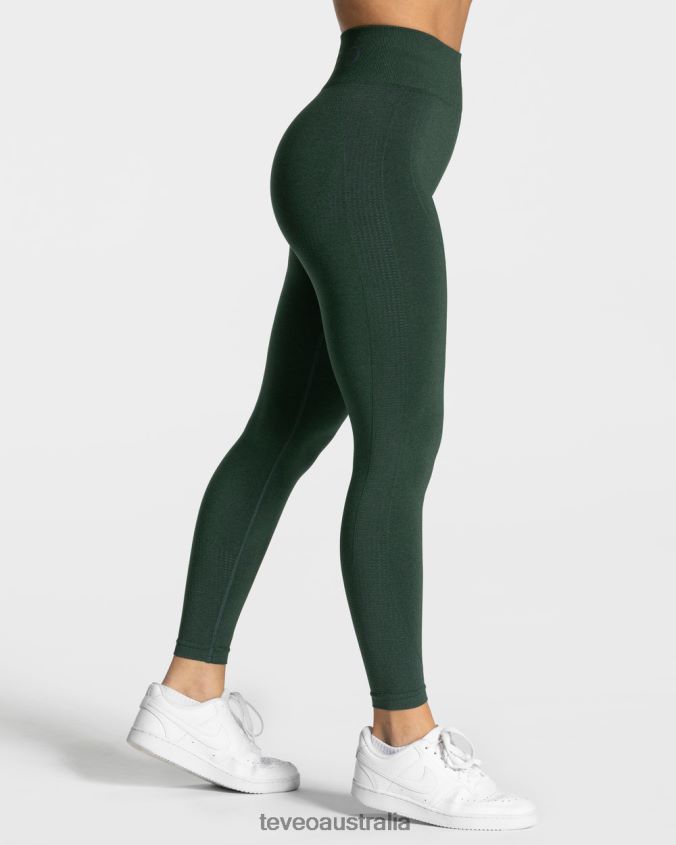 Clothing TEVEO Focus Scrunch Leggings Dark green Women 2HL08D165