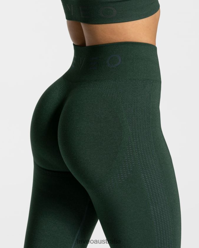 Clothing TEVEO Focus Scrunch Leggings Dark green Women 2HL08D165