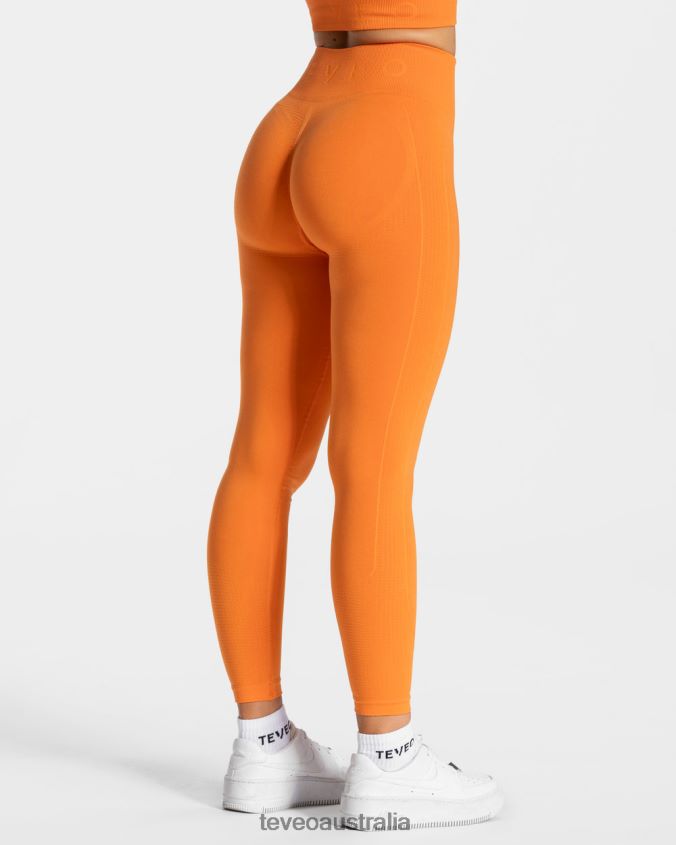 Clothing TEVEO Focus Scrunch Leggings Orange Women 2HL08D163