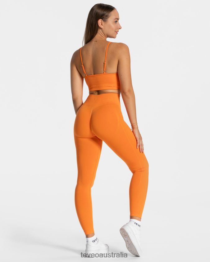 Clothing TEVEO Focus Scrunch Leggings Orange Women 2HL08D163