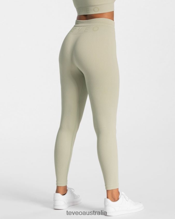 Clothing TEVEO Ribbed Leggings Sage Women 2HL08D143